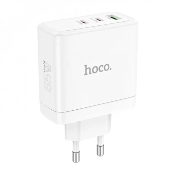 СЗУ USB/Type-C Hoco N30 (65W, QС3.0, PD) Белый от магазина РЭССИ